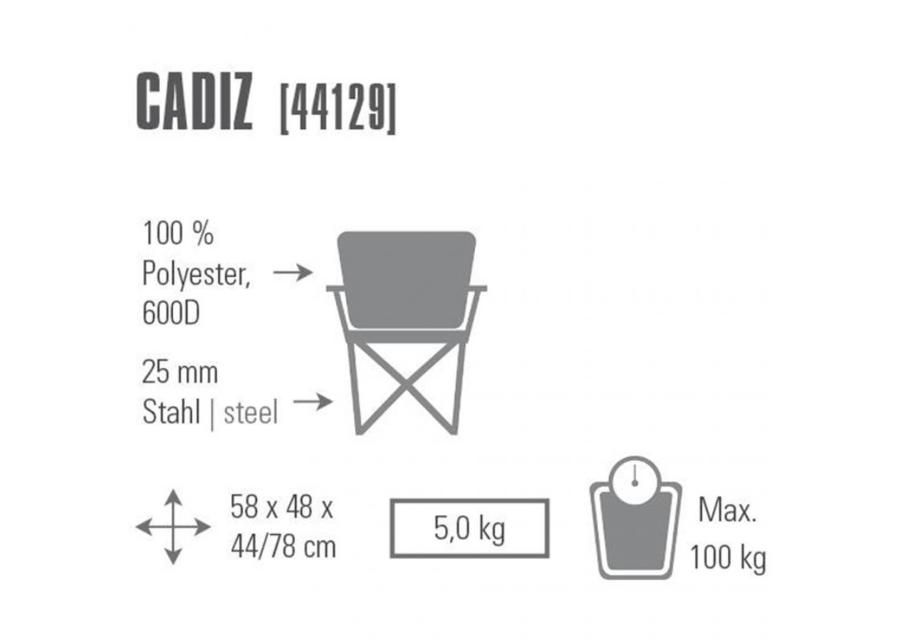 Kokkupandav tool matkamiseks High Peak Cadiz suurendatud