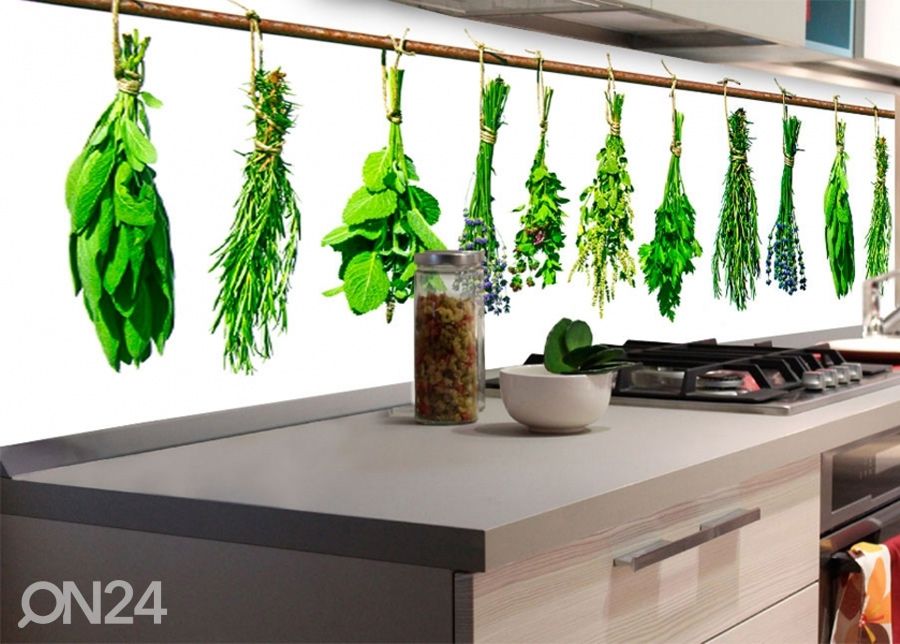 Köögi tagasein Herbs 180x60 cm suurendatud