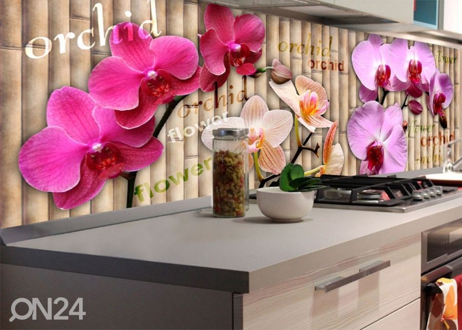 Köögi tagasein Orchid 180x60 cm suurendatud