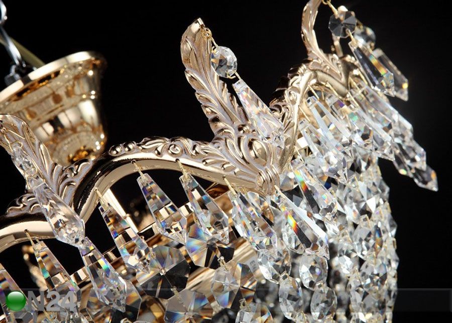Kristallidega laevalgusti Versailles suurendatud