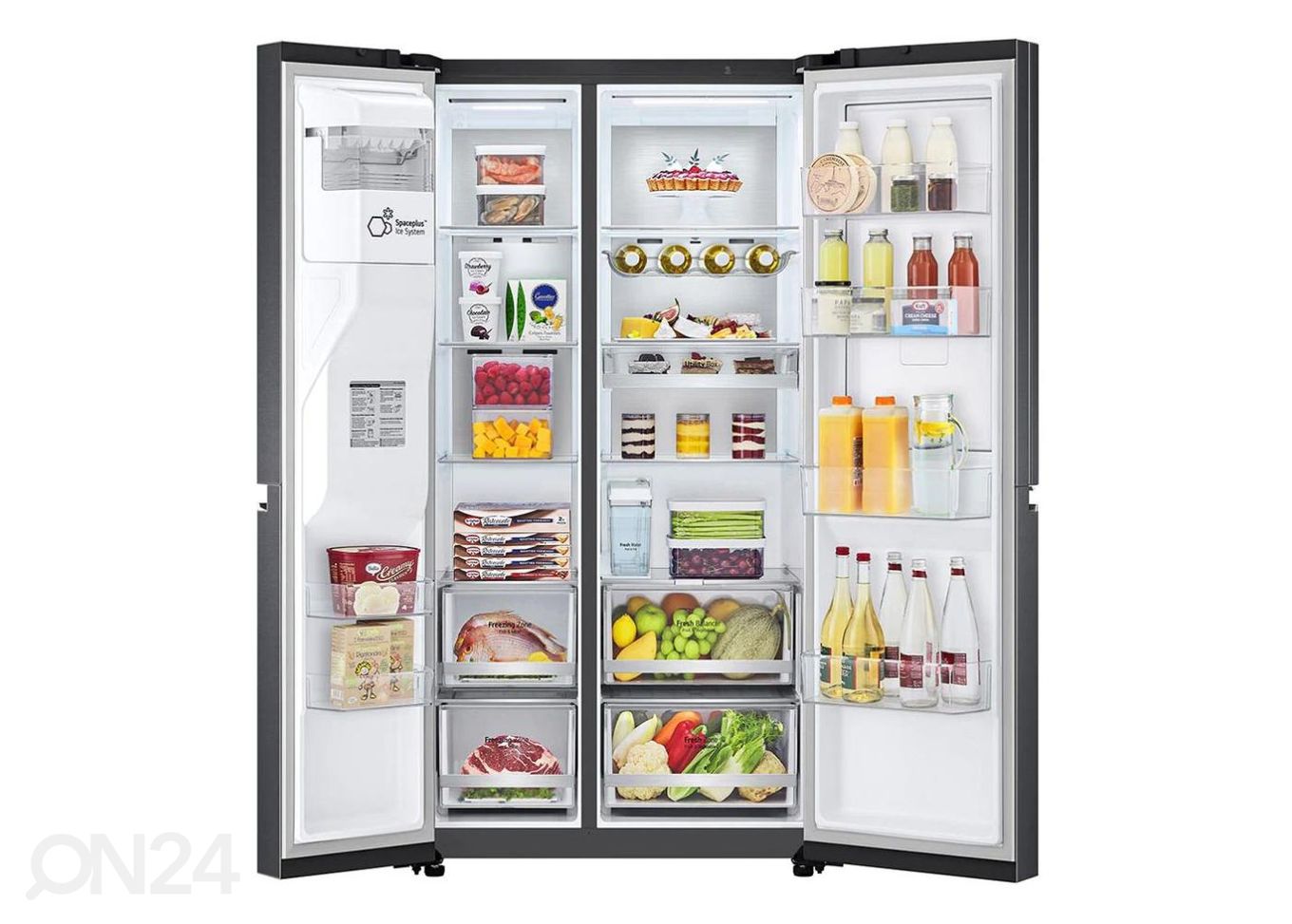Külmkapp Side-by-side LG suurendatud