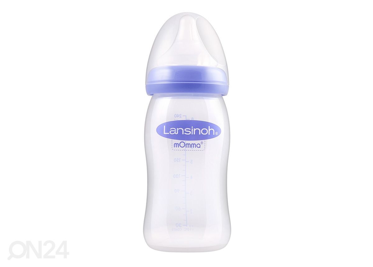 Lansinoh ® lutipudelite komplekt 240 ml ja toitmislutid M (2tk) suurendatud
