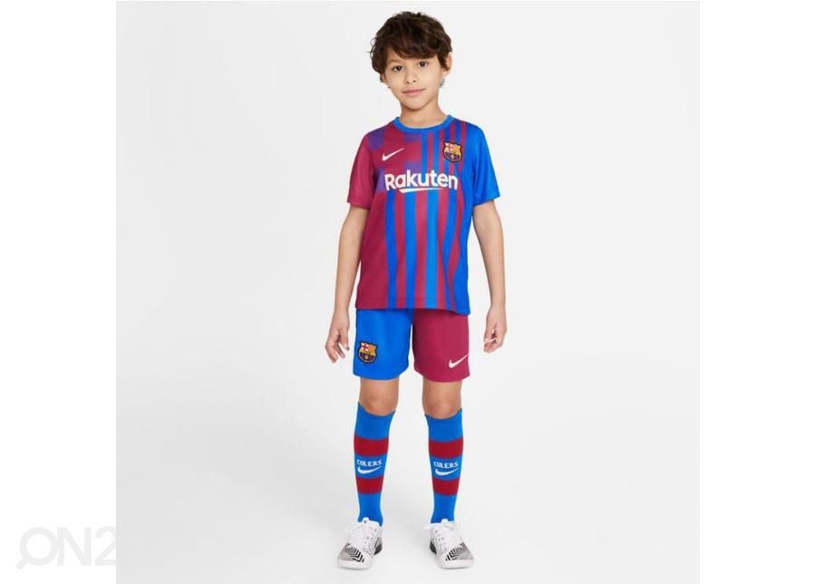 Laste jalgpalliriiete komplekt Nike FC Barcelona 2021/22 suurendatud