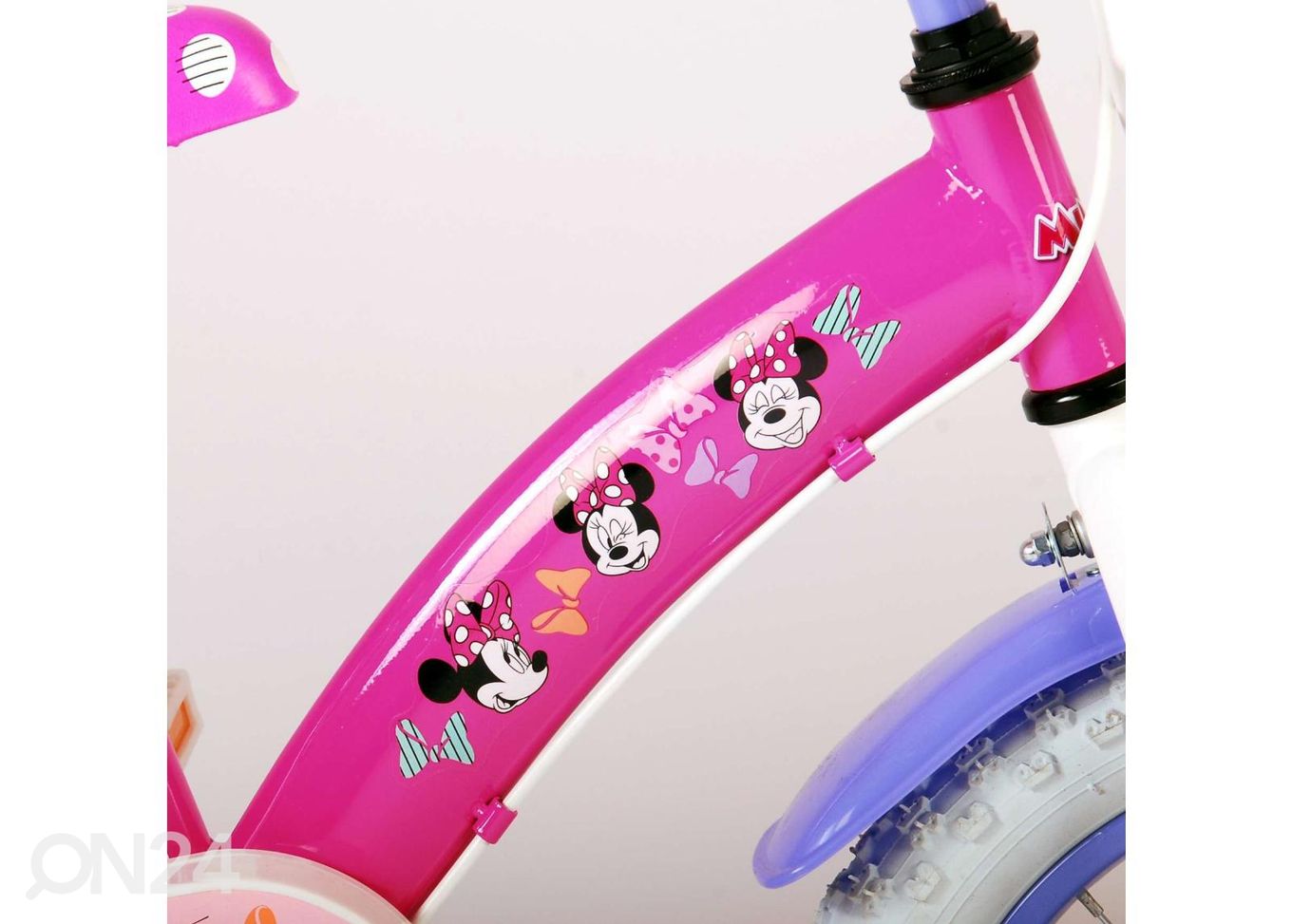 Laste jalgratas 14 tolli Disney Minnie suurendatud