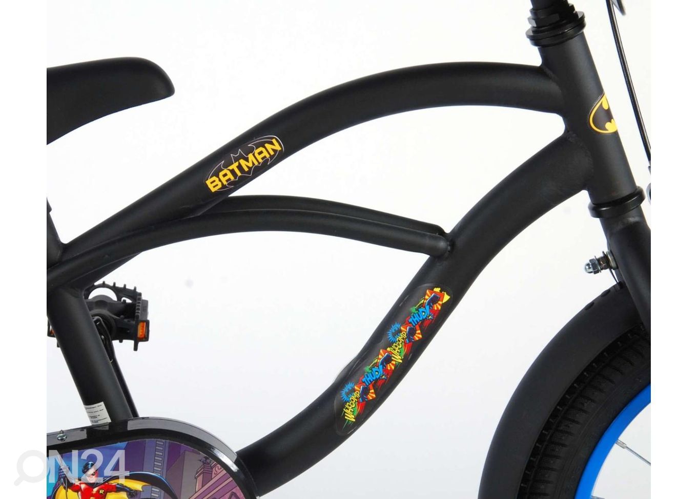 Laste jalgratas Batman 16 tolli suurendatud