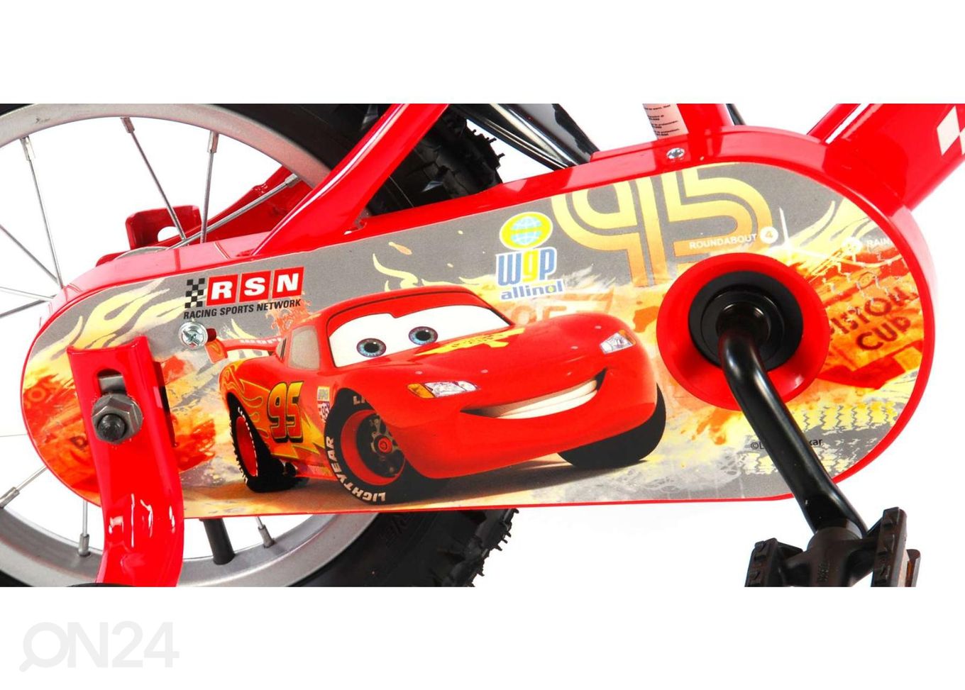 Laste jalgratas Disney Cars 12 tolli Volare suurendatud