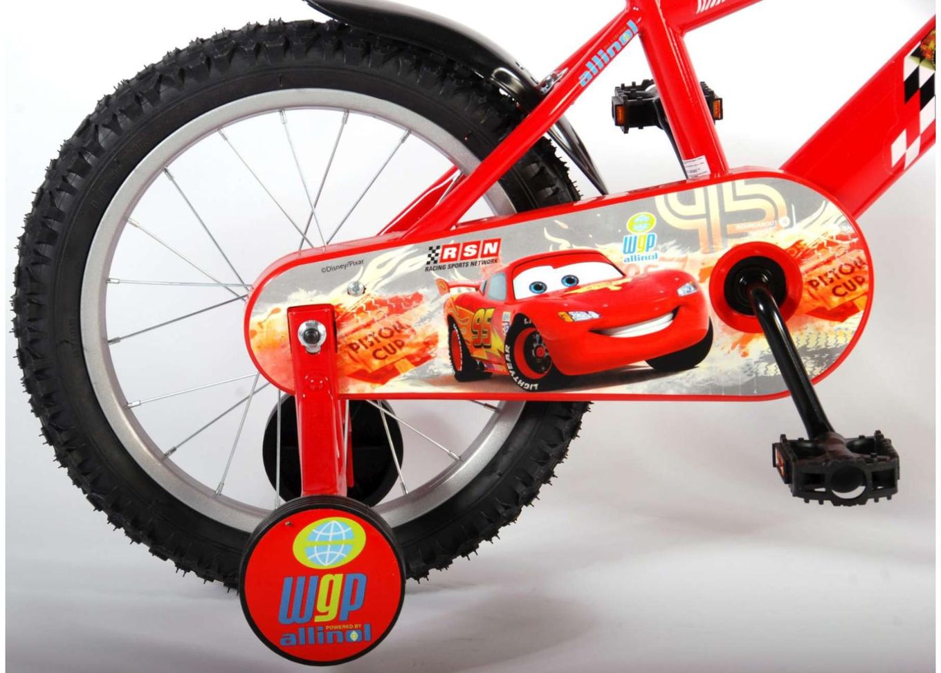 Laste jalgratas Disney Cars 16 tolli Volare suurendatud