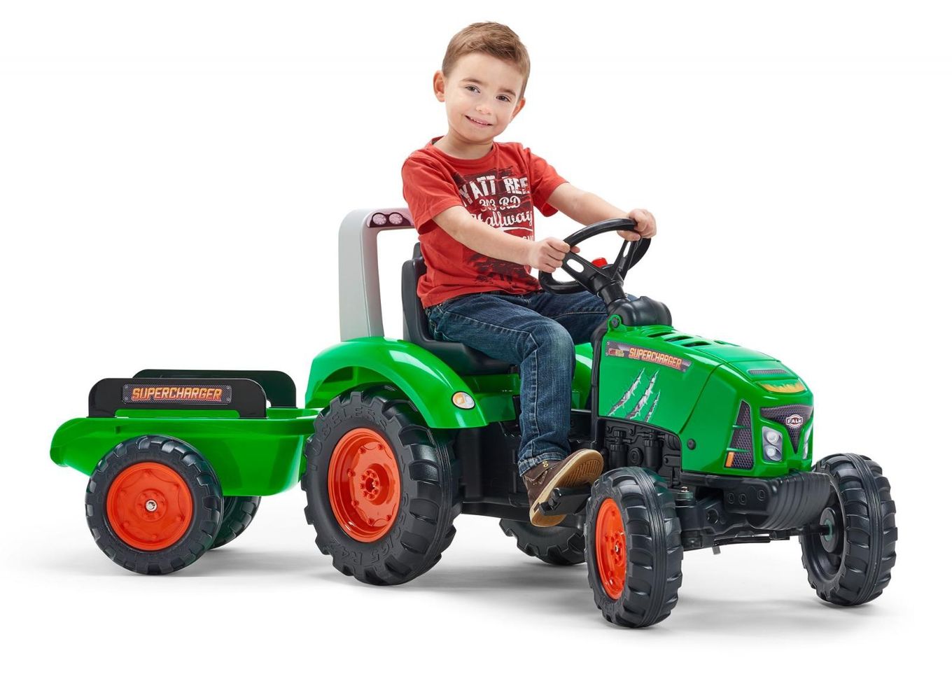 Laste traktor Supercharger suurendatud