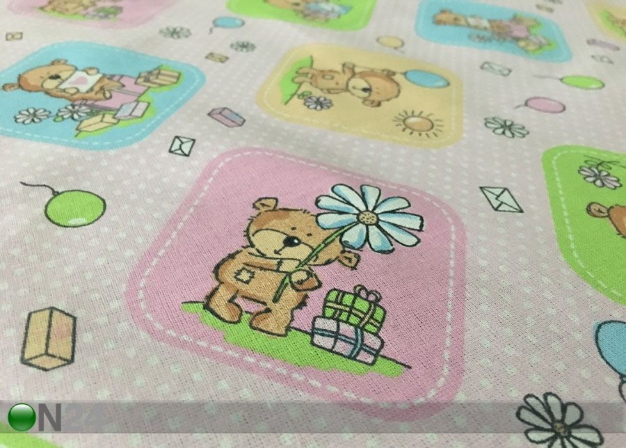 Laste voodipesukomplekt Little Bear 100x120 cm suurendatud