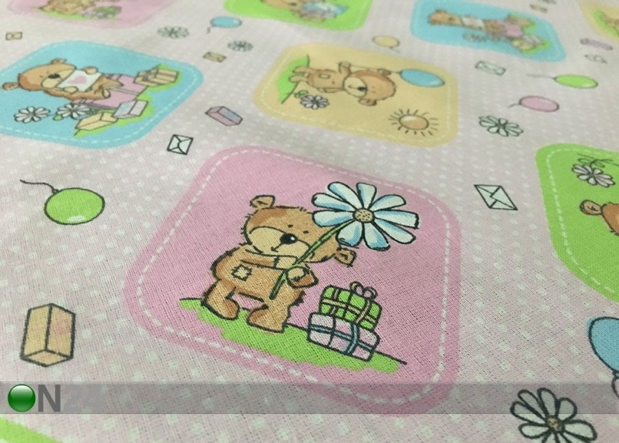 Laste voodipesukomplekt Little Bear 110x140 cm suurendatud