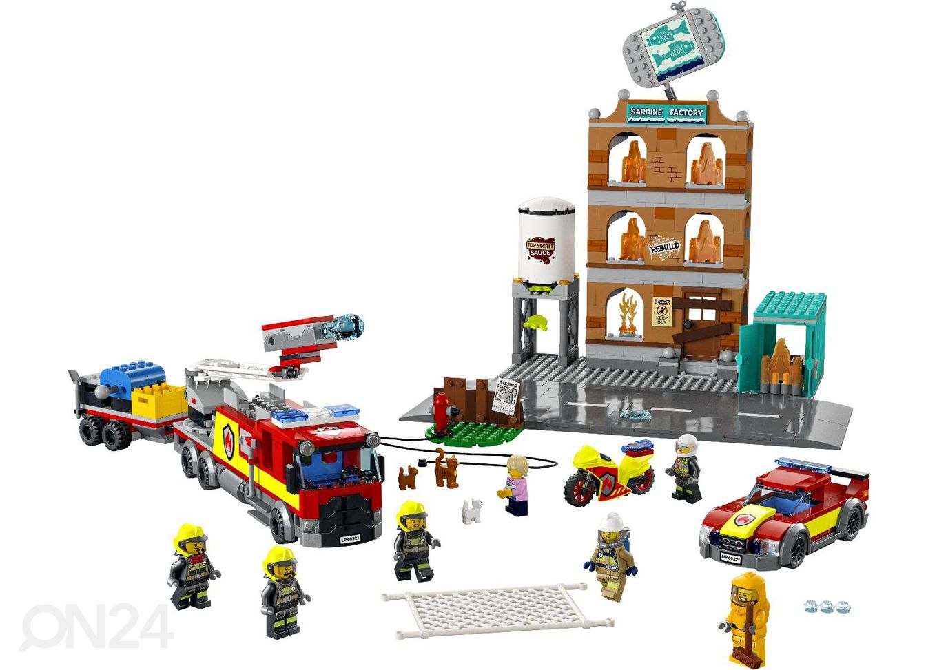 LEGO City Tuletõrjebrigaad suurendatud