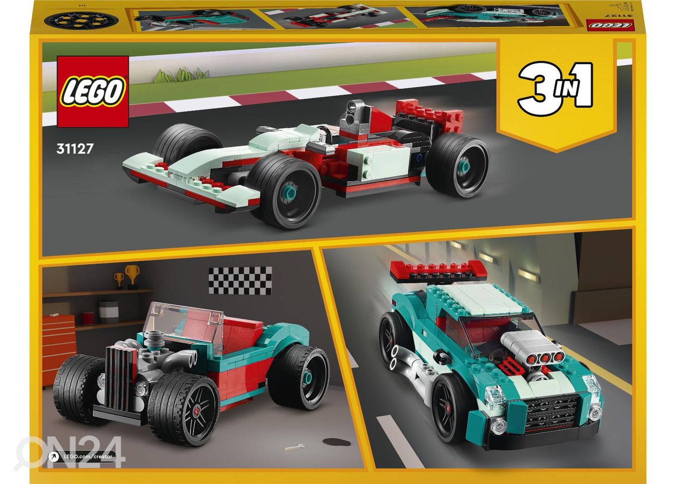 LEGO Creator Võidusõidumasin suurendatud