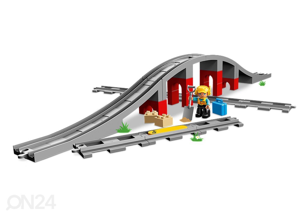 LEGO DUPLO Rongisild ja rööpad suurendatud