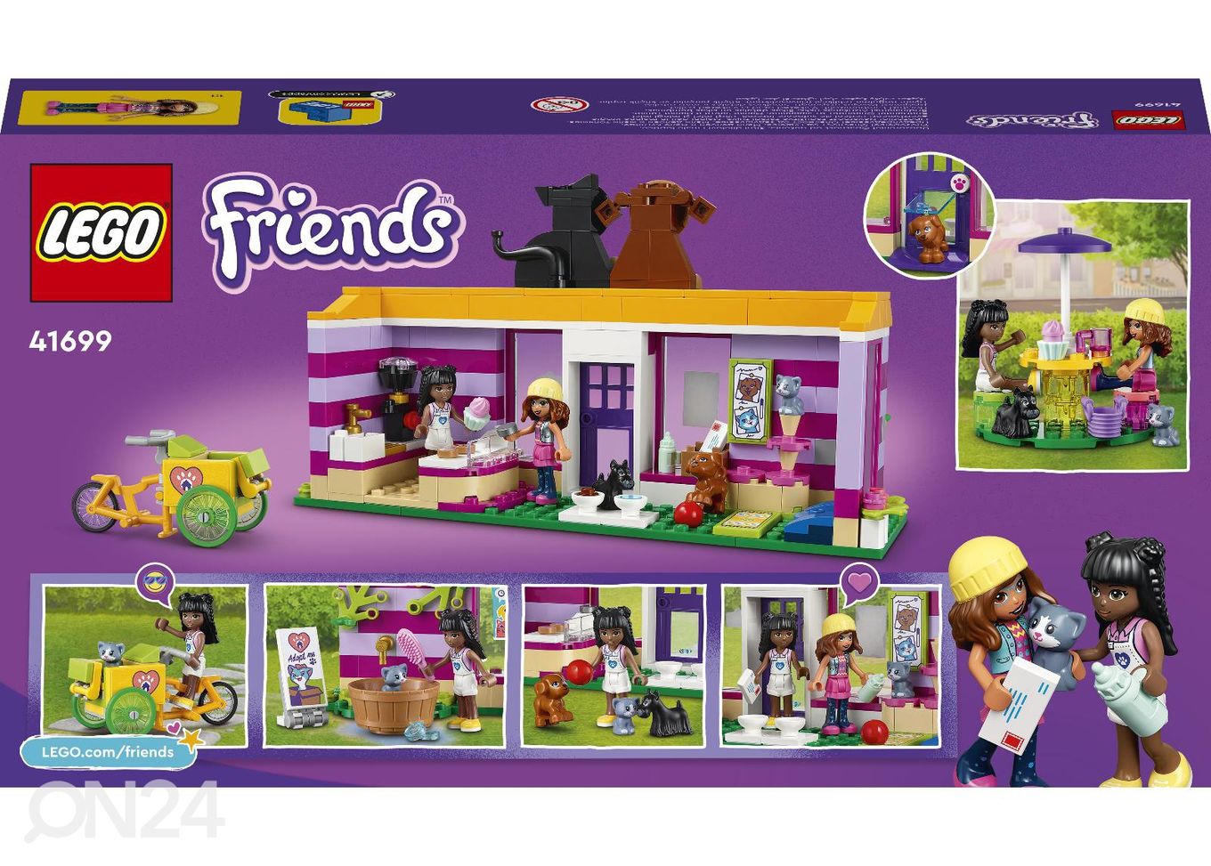 LEGO Friends Lemmikloomade adopteerimise kohvik suurendatud