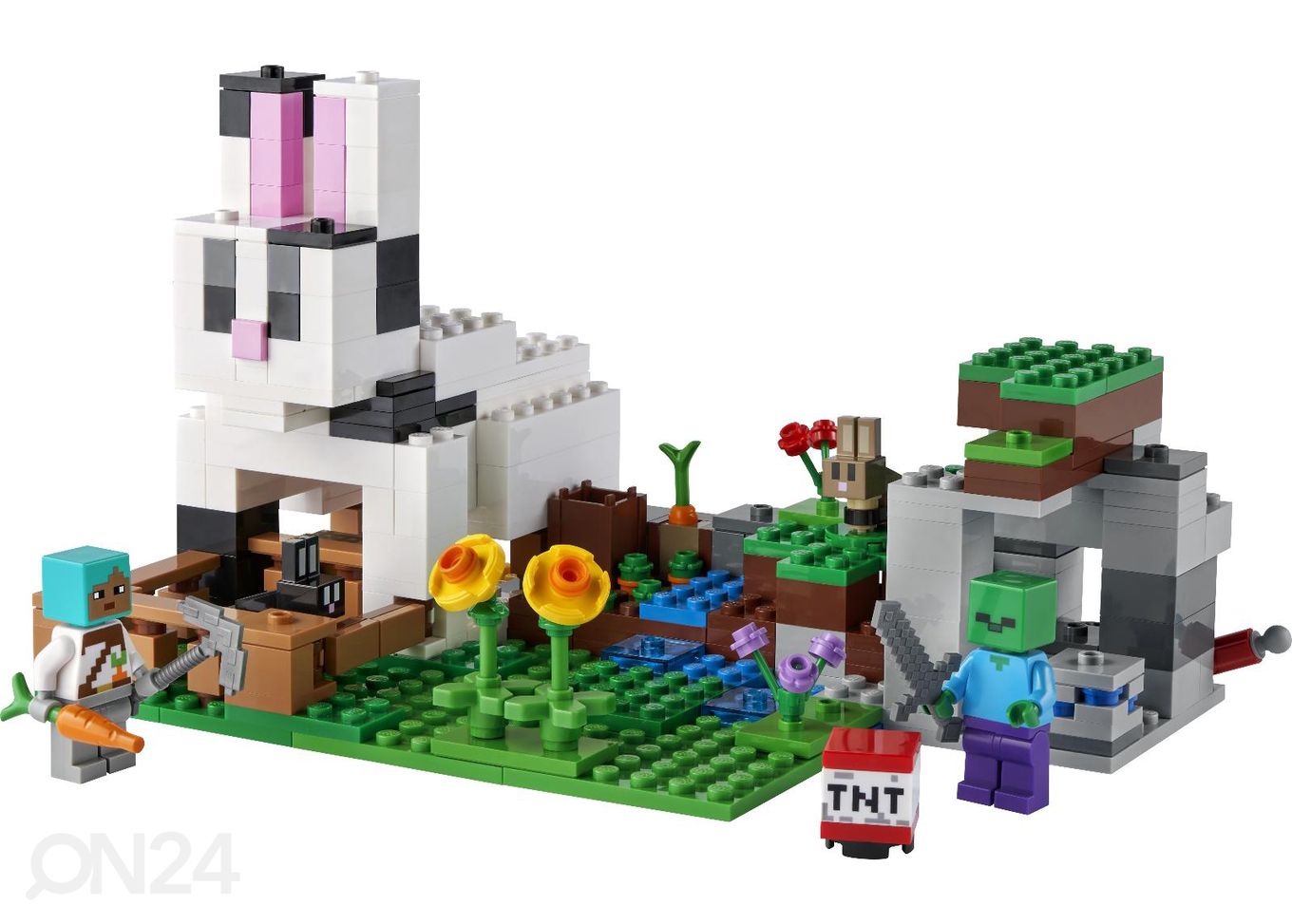 LEGO Minecraft Jänesetalu suurendatud