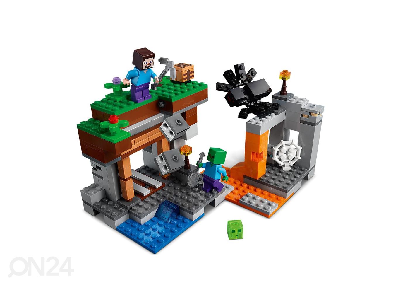 LEGO Minecraft Mahajäetud kaevandus suurendatud