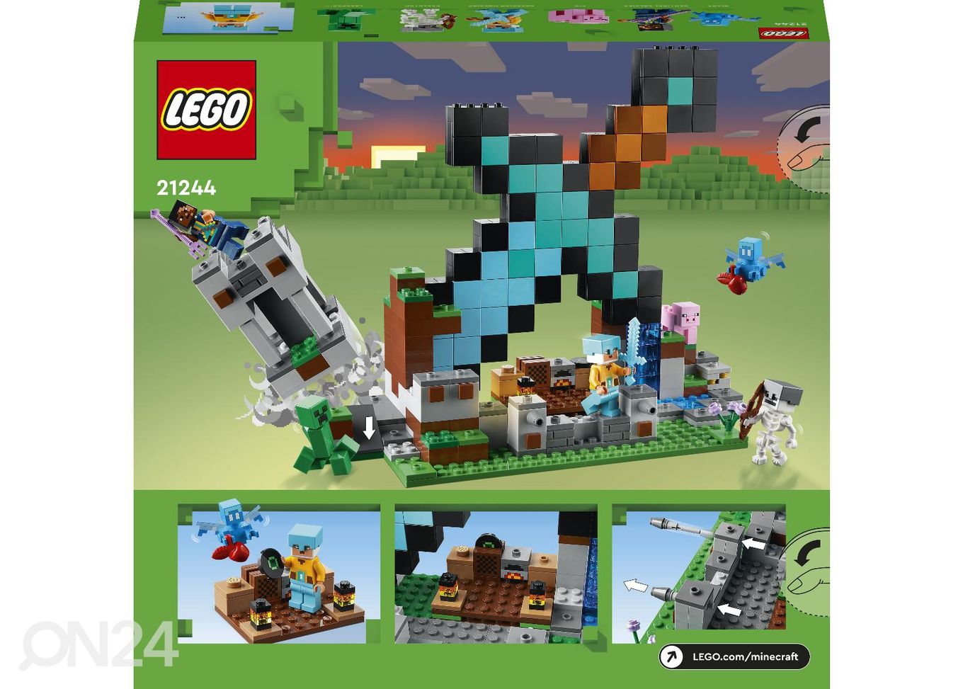 LEGO Minecraft Mõõga-eelpost suurendatud