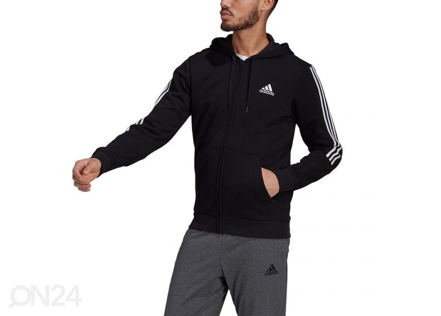 Meeste dressipluus Adidas Essentials Full-Zip Hoodie suurendatud