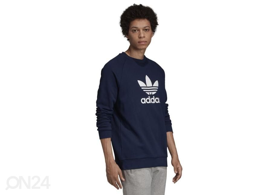 Meeste dressipluus Adidas Originals Trefoil Warm-Up Crew Sweatshirt M ED5948 suurendatud