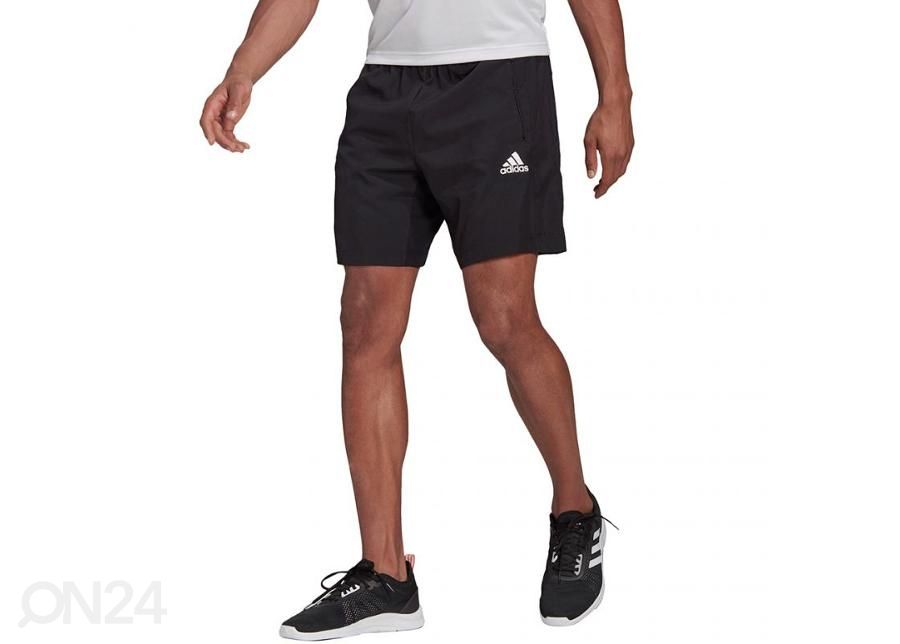 Meeste lühikesed treeningpüksid Adidas D2M Woven suurendatud