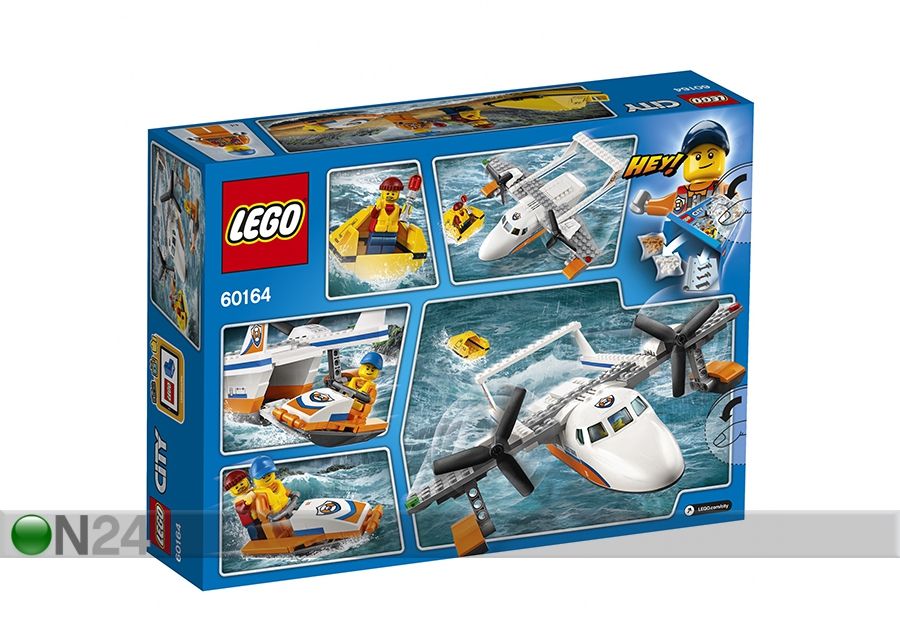 Mere-päästelennuk LEGO City suurendatud