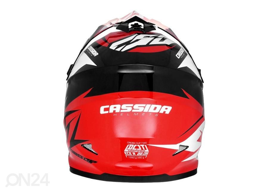 Motokrossi kiiver Cassida Cross Cup Two suurendatud