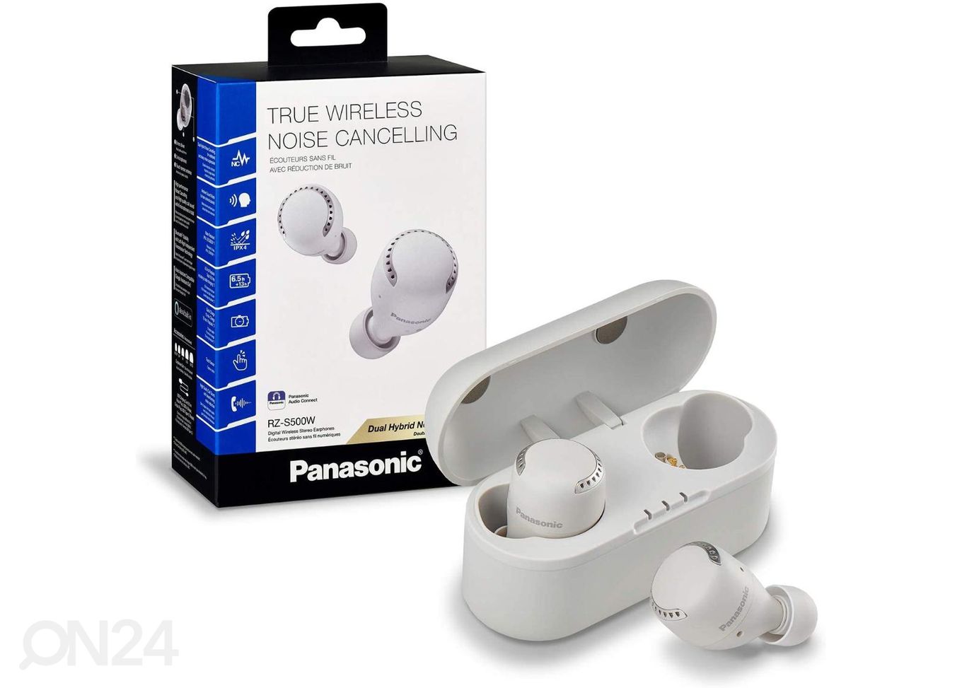Mürasummutavad TWS kõrvaklapid Panasonic, valge suurendatud