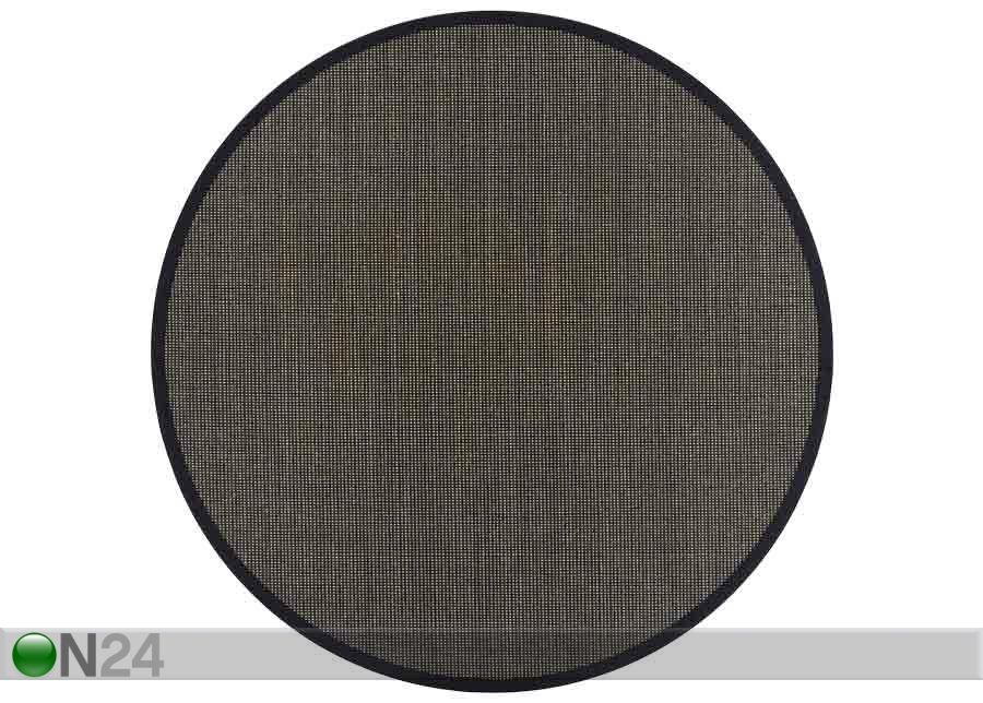 Narma sisalvaip Livos black/brown 80x250 cm suurendatud