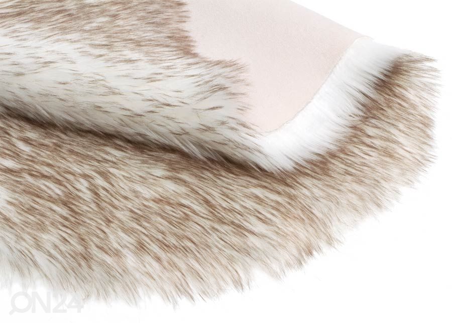 Narma Vegan Fur plüüsvaip Dolly linen tip 60x160 cm suurendatud