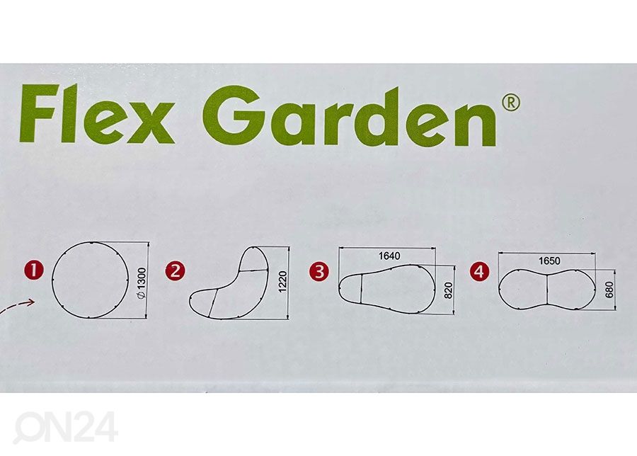 Peenrakast Flex Garden 130x28 cm suurendatud