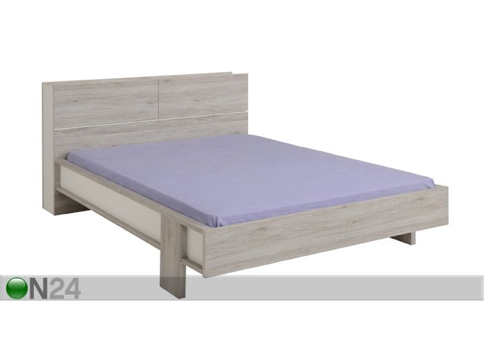 Pesukastiga voodi Brera oak 140x200 cm suurendatud