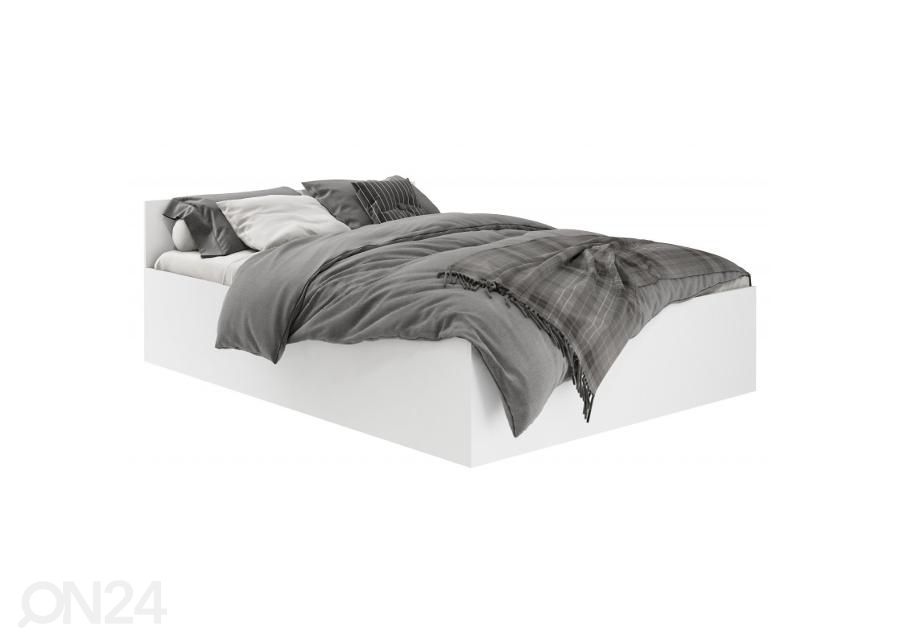 Pesukastiga voodi + madrats 100x200 cm suurendatud