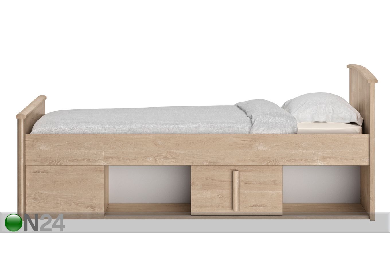 Pesukastiga voodi Montana 90x190 cm suurendatud