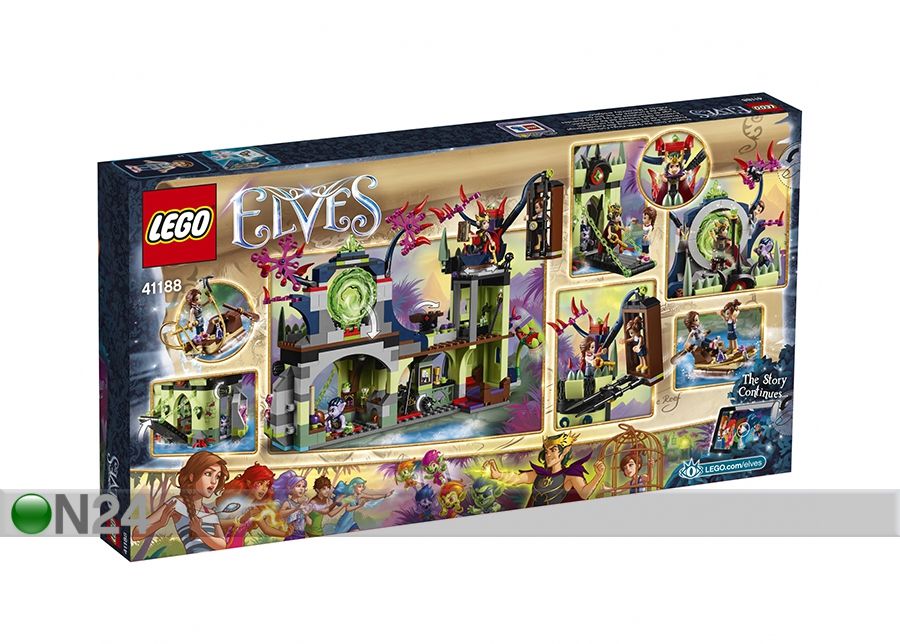 Põgenemine Goblinite kuninga kindlusest Lego Elves suurendatud