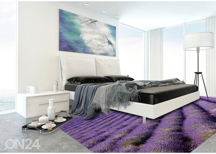 Põrandakleebis Lavender field 255x170 cm suurendatud