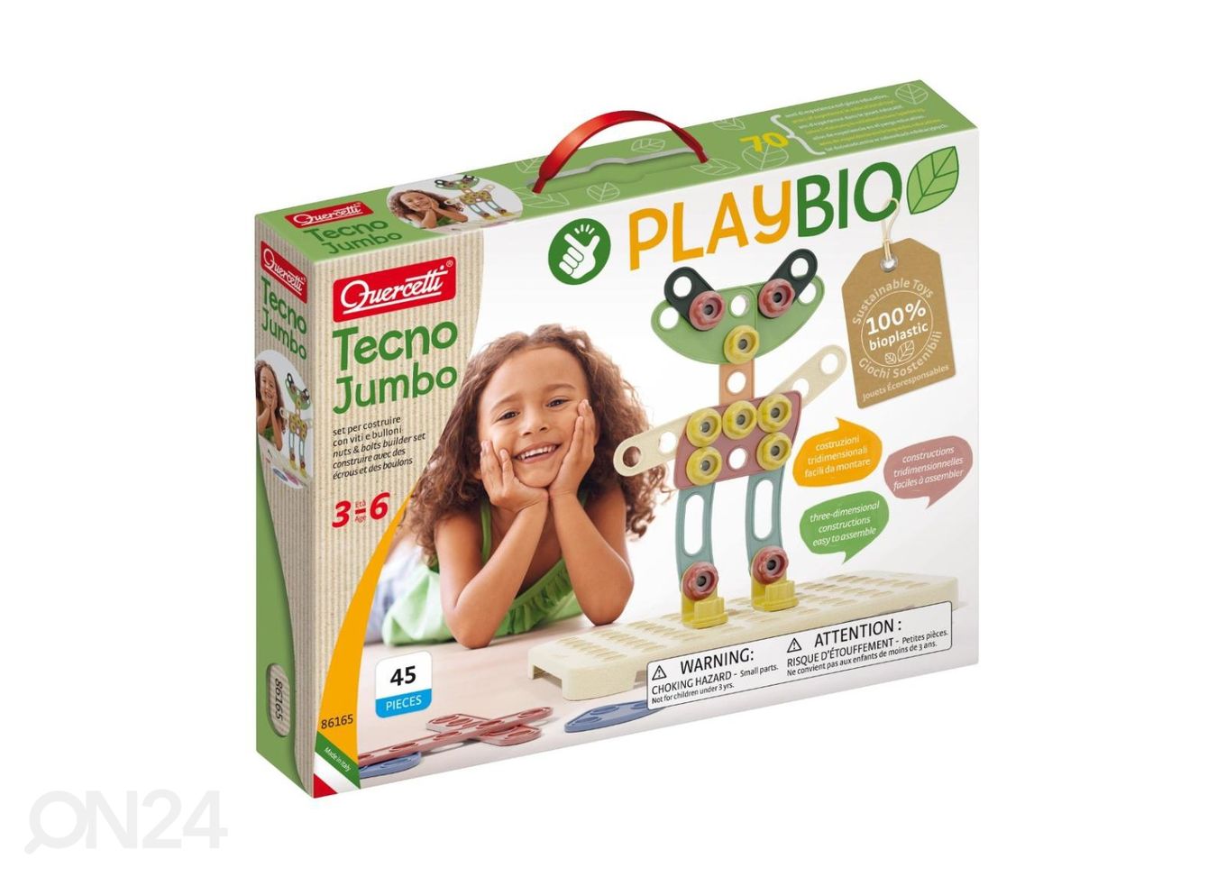 Quercetti konstruktor PlayBio Jumbo suurendatud