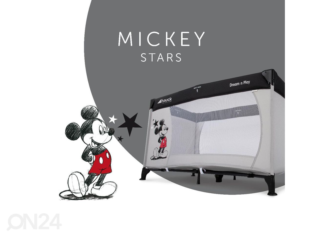 Reisivoodi Hauck Disney Dream N Play Mickey Stars suurendatud