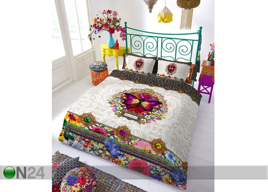 Satiinist voodipesukomplekt Layla 200x220 cm suurendatud