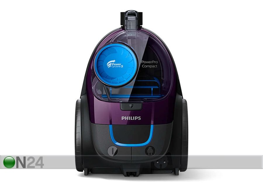 Tolmukotita tolmuimeja Philips PowerPro Compact suurendatud