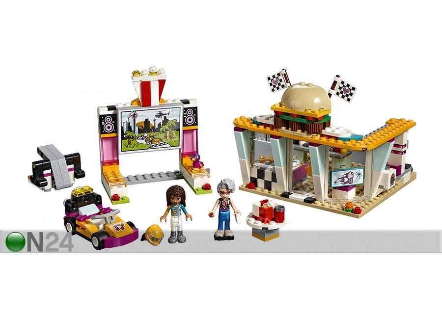 Triiviv kiirsöögirestoran Lego Friends suurendatud