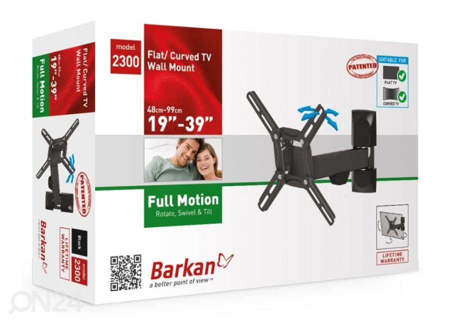 TV-seinakinnitus Barkan 2300.B 13"- 43" suurendatud