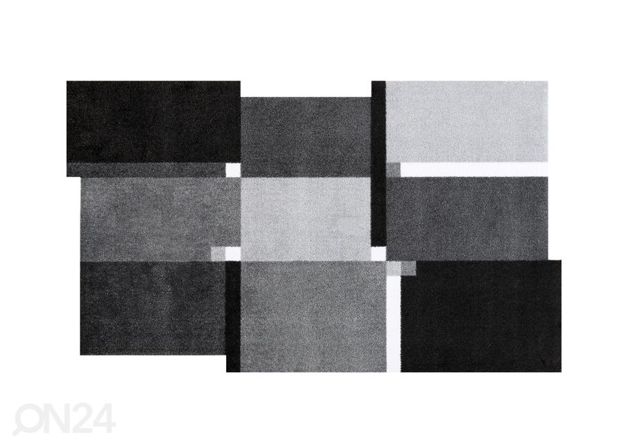 Vaip Living Squares black 110x175 cm suurendatud