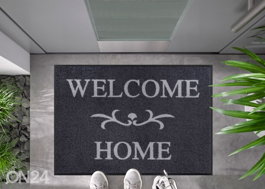 Vaip Welcome Home anthrazit 60x85 cm suurendatud