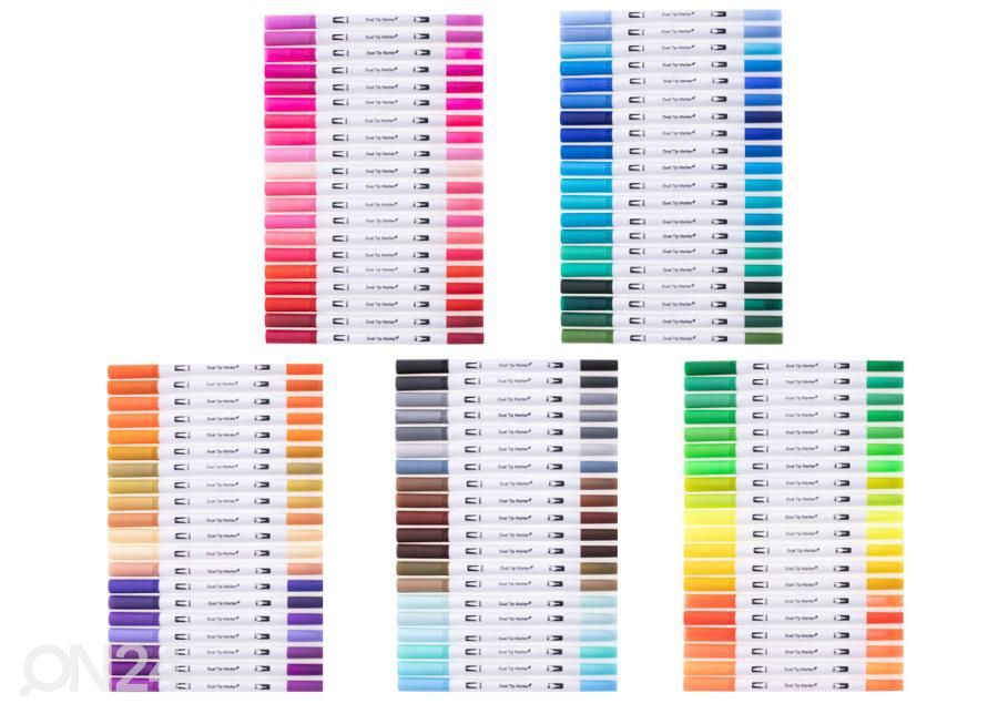 Värvimarkerite komplekt 100 tk suurendatud