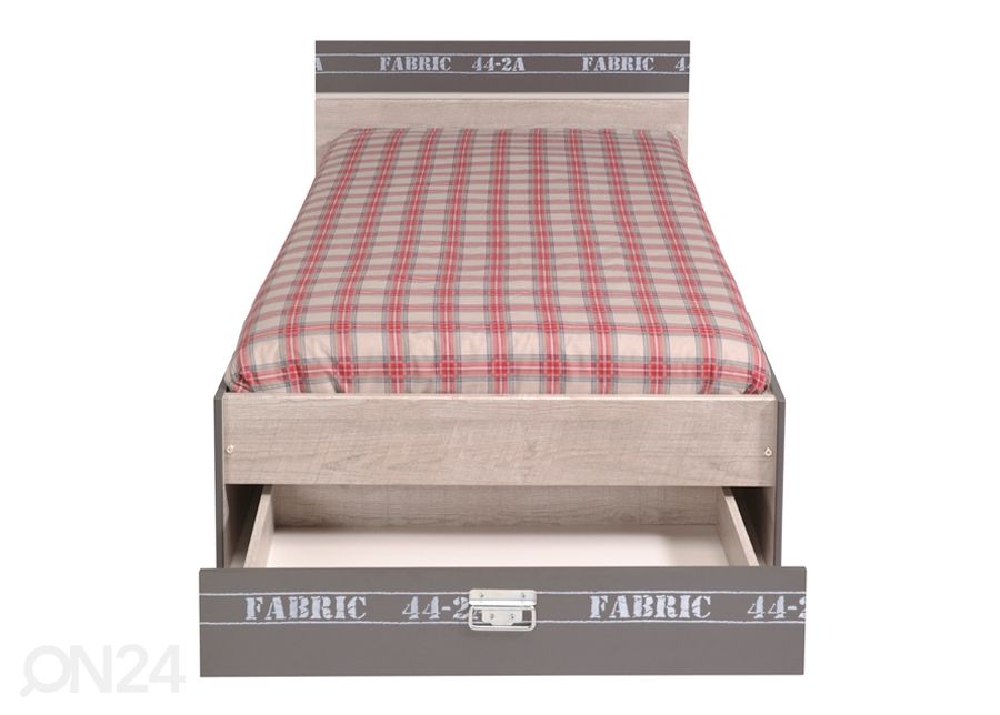 Voodi Fabric 90x200 cm voodisahtliga suurendatud