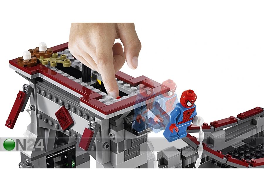 Võrgusõdalaste viimane lahing sillal Lego Super Heroes Spider-Man suurendatud