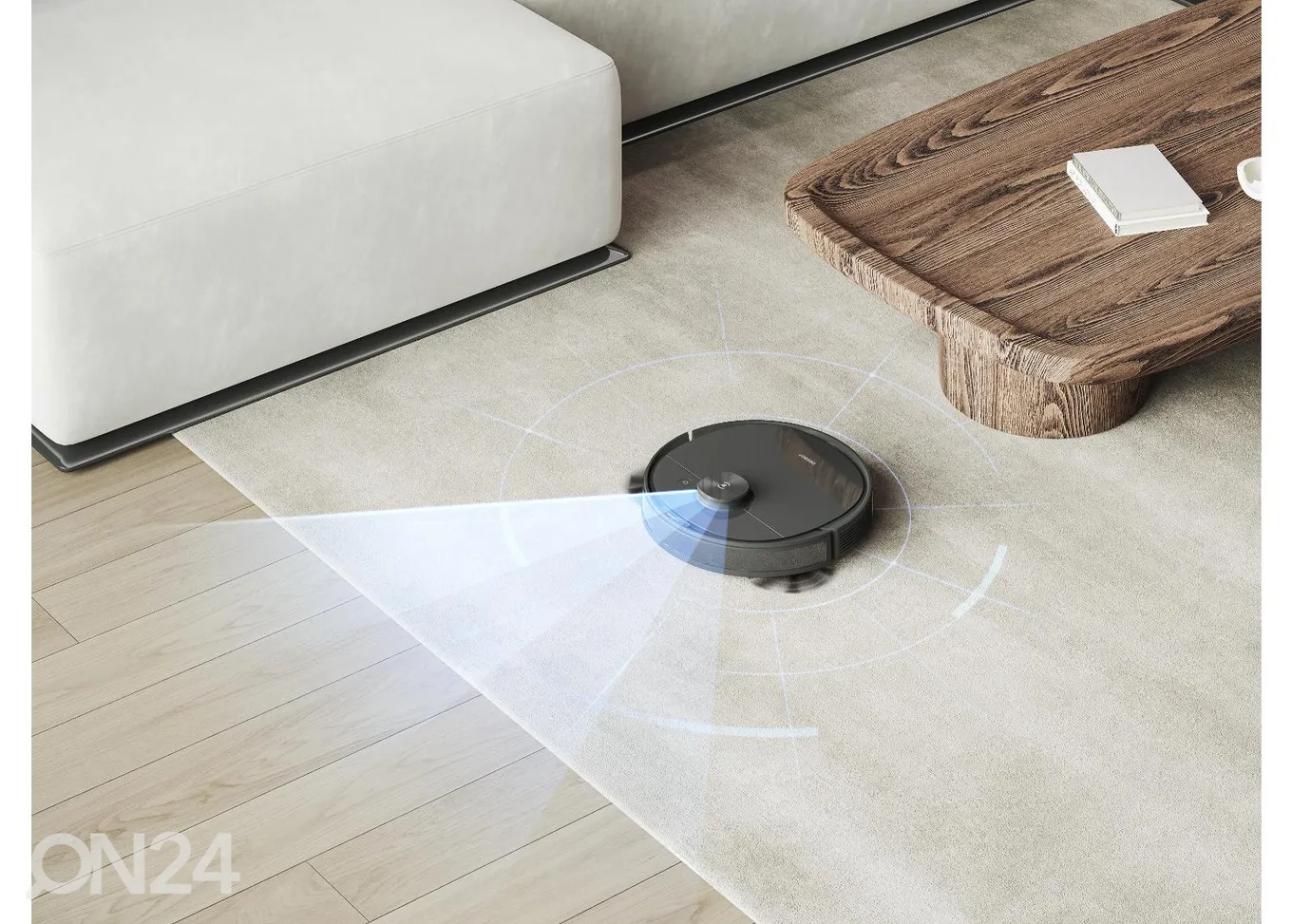 Robottolmuimeja mopiga ECOVACS DEEBOT N8 BLACK suurendatud