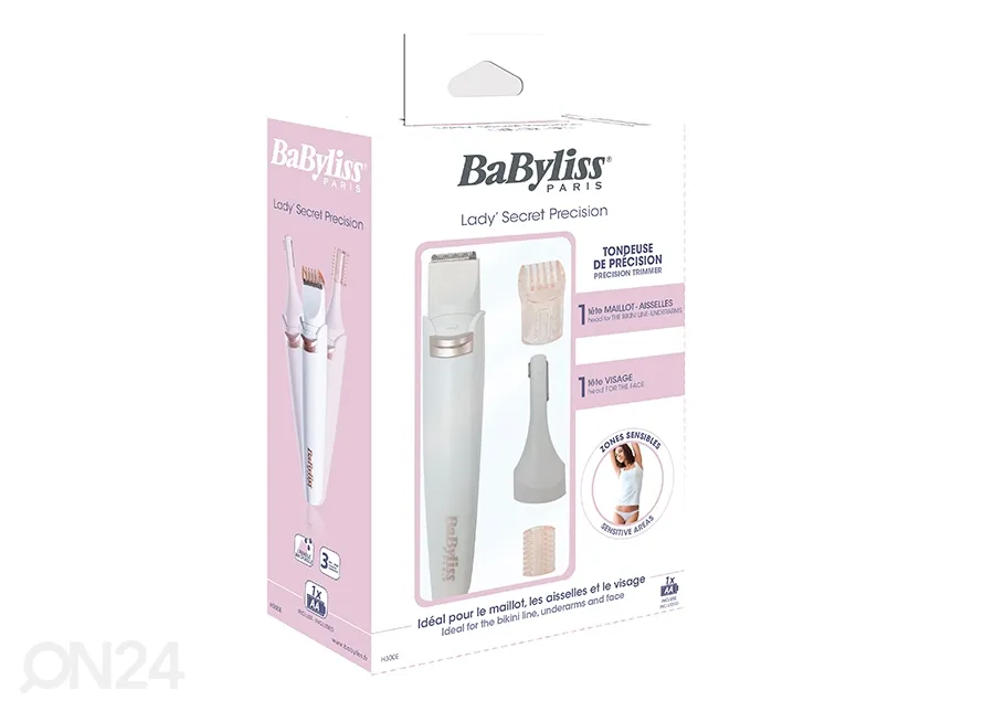 Trimmer Babyliss Lady Secret suurendatud