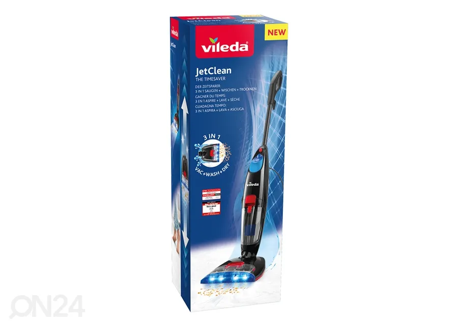Vileda Põrandapesumasin 3in1 JetClean suurendatud
