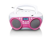 CD-raadio Lenco SCD301PK, roosa